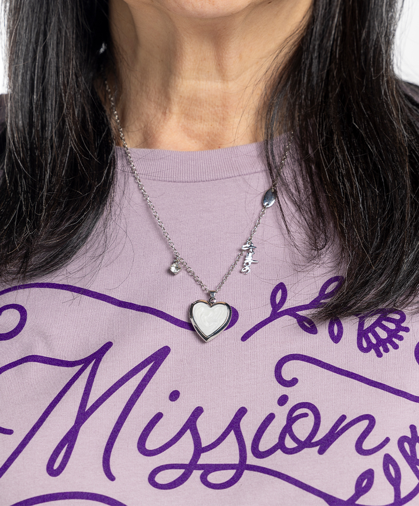 Primary image St. Jude Pearly Heart Necklace